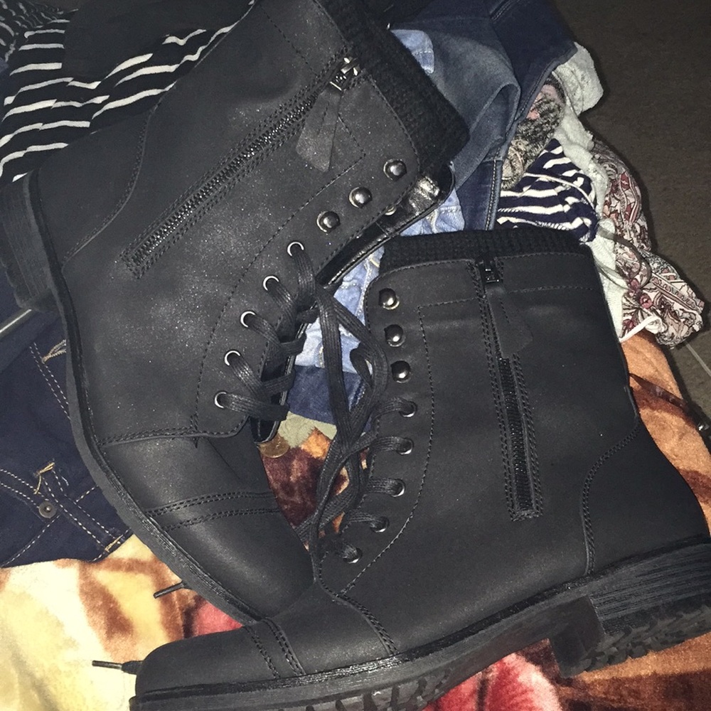 Black Combat Boots
